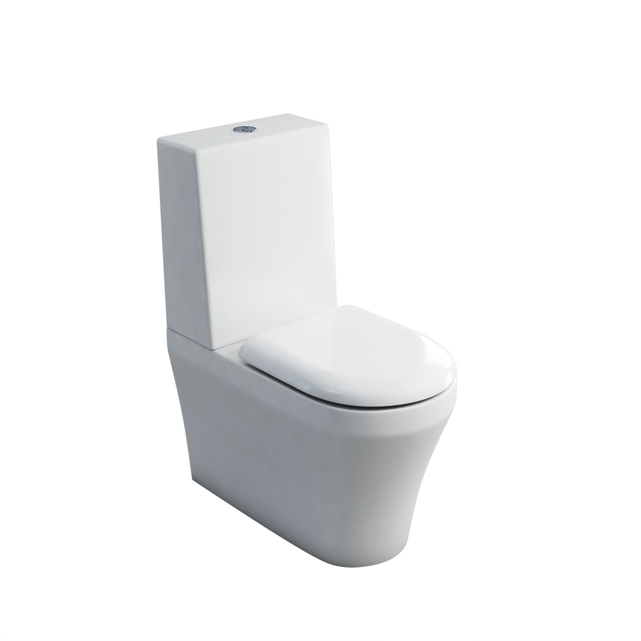 Fine S40 close coupled WC (back-to-wall) with one piece cistern & soft close seat